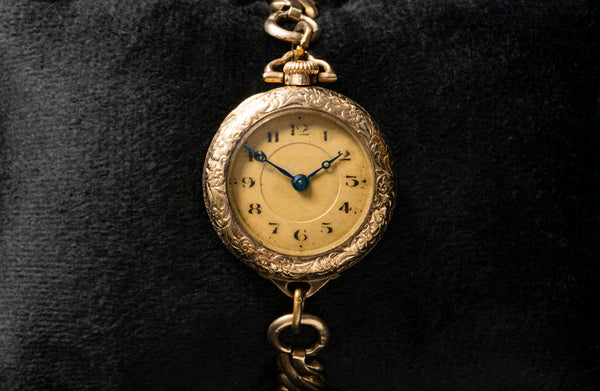 LeCoultre Ladies Vintage Watch - Hand-Engraved Gold-Filled Wadsworth Case - Circa 1920s