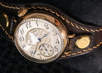 Elgin Trench Watch - Engine-Turned Silver Dial - An All-American Wristlet - 1913