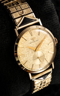 Longines-Wittnauer Dress Watch - Gilt Linen Dial - Early 1960s