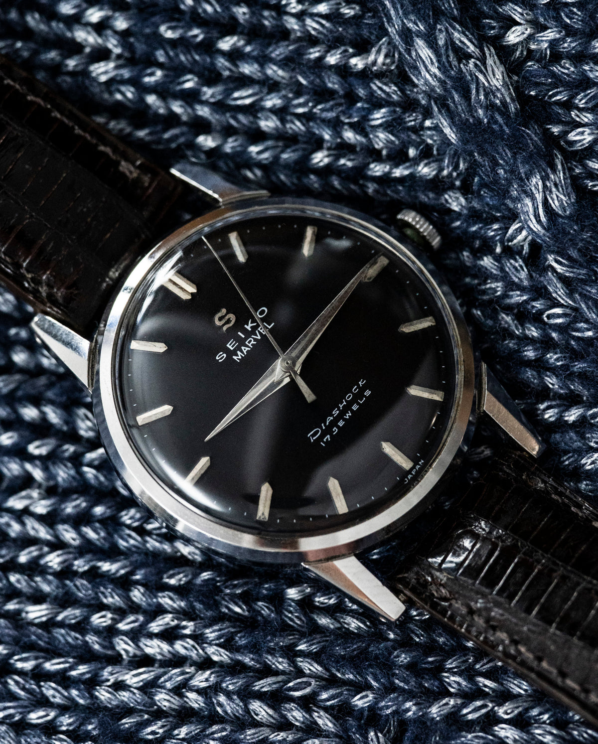 Seiko Marvel - Rare Black Dial - Seiko's First In-House Watch - Grand Seiko Ancestor - Late 1950s