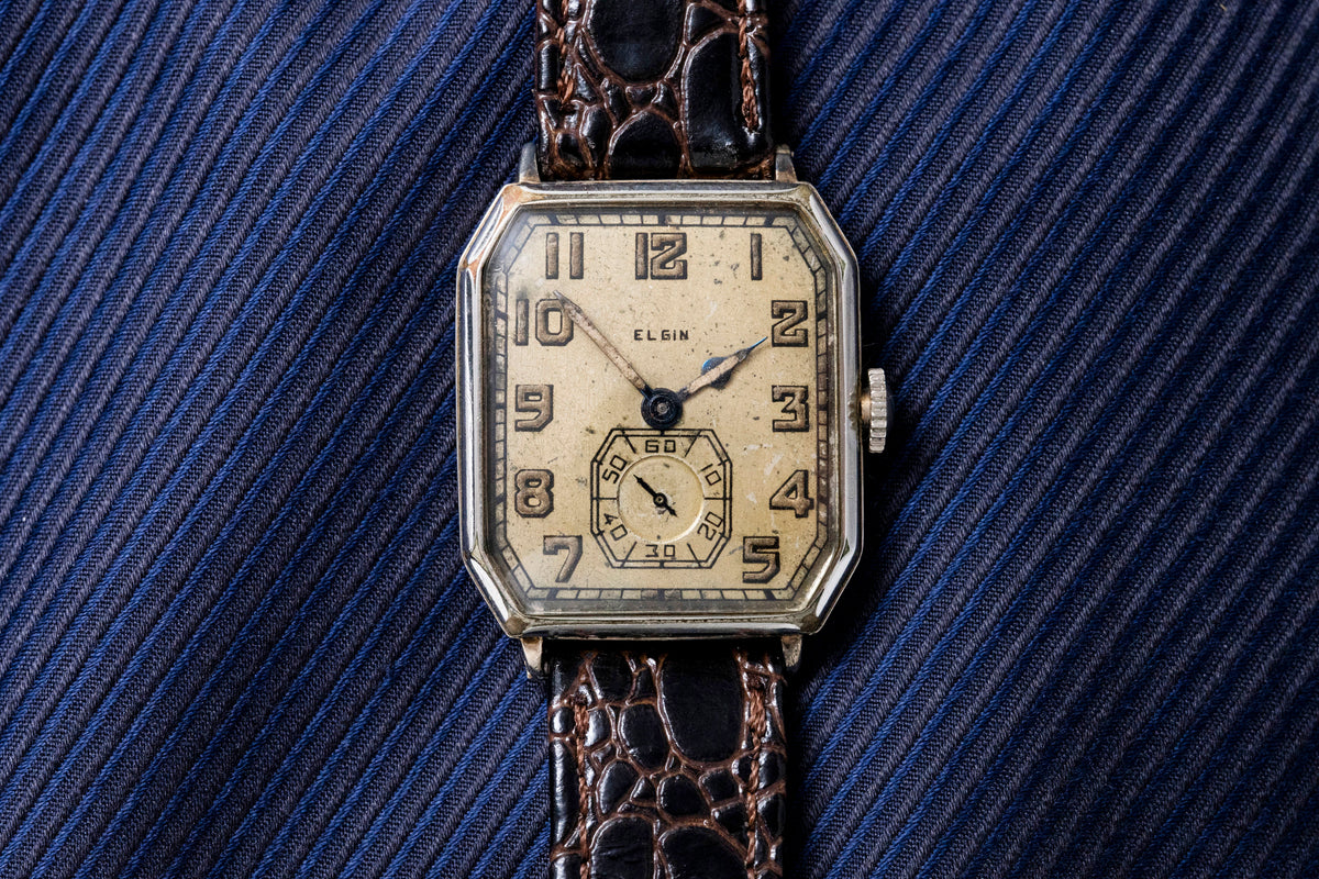 Elgin Tank - Art Deco Cut-Corner Case - The First American Year of the New Style - 1926