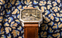Illinois Watch Co - Engraved Art Deco Case - Prohibition Era - 1929