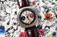 Gruen Precision Raspberry Chronograph - Rare Stainless Steel Case - Circa 1970