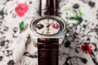 Gruen Precision Raspberry Chronograph - Rare Stainless Steel Case - Circa 1970