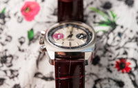 Gruen Precision Raspberry Chronograph - Rare Stainless Steel Case - Circa 1970