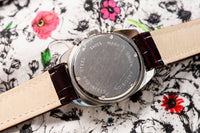 Gruen Precision Raspberry Chronograph - Rare Stainless Steel Case - Circa 1970