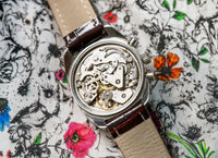 Gruen Precision Raspberry Chronograph - Rare Stainless Steel Case - Circa 1970