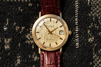 Jules Jürgensen - Solid 14k Gold - Bark Textured Dial - The Crown of the Danish Court - Circa 1970