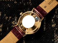 Jules Jürgensen - Solid 14k Gold - Bark Textured Dial - The Crown of the Danish Court - Circa 1970