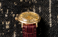 Jules Jürgensen - Solid 14k Gold - Bark Textured Dial - The Crown of the Danish Court - Circa 1970