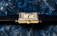 Elgin Tank - Engraved Two Tone Case - Double Hinged Art Deco Case - 1927