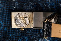 Elgin Tank - Engraved Two Tone Case - Double Hinged Art Deco Case - 1927
