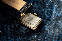 Elgin Tank - Engraved Two Tone Case - Double Hinged Art Deco Case - 1927