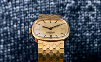 Vulcain - Gold Honeycomb Bracelet - The Maker of the Cricket - Early 1970s