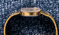 Vulcain - Gold Honeycomb Bracelet - The Maker of the Cricket - Early 1970s