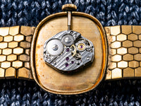 Vulcain - Gold Honeycomb Bracelet - The Maker of the Cricket - Early 1970s