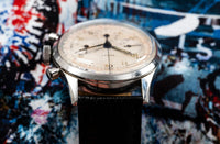 Gallet MultiChron 12 - Red and Blue Multiscale Dial - Endurance Chronograph - 1950s
