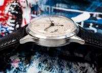 Gallet MultiChron 12 - Red and Blue Multiscale Dial - Endurance Chronograph - 1950s