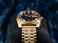 Seiko Automatic 7006-7119 - Gold Tone Day-Date - Charcoal Dial - 1972