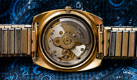Seiko Automatic 7006-7119 - Gold Tone Day-Date - Charcoal Dial - 1972