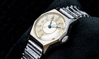 Racine by Gallet - François Borgel Staybrite Case - Blued Hands - 1940s