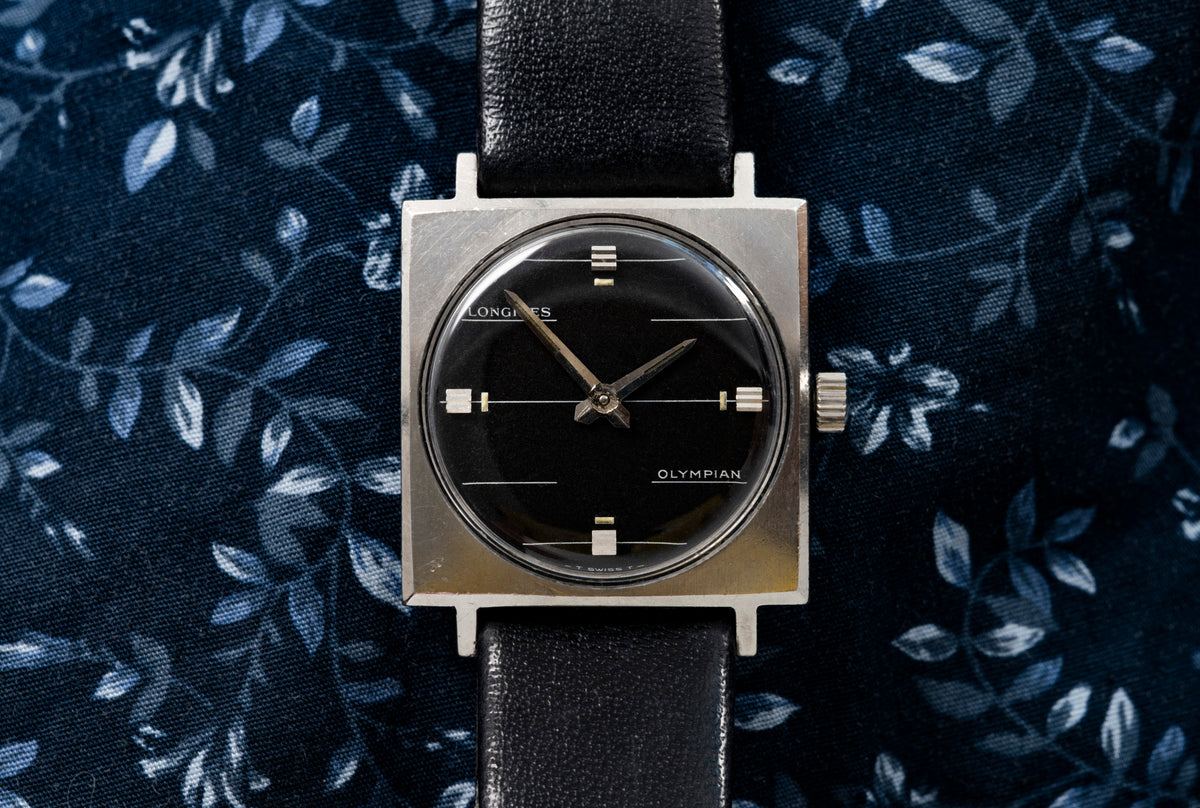 Longines Olympian - Rare Black Dial - TV Case - 1965