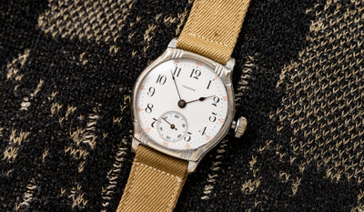 llinois Trench Watch - White Enamel Dial - Cushion Case - 1912