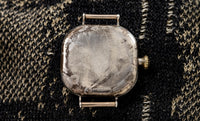 Illinois Trench Watch - Sterling Silver Cushion - Enamel Dial with Red Minutes - Circa 1913