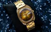 Helbros - Day-Date - Smoked Gold Dial - Elgin Era, Early 1970s