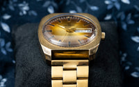 Helbros - Day-Date - Smoked Gold Dial - Elgin Era, Early 1970s