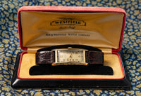 Westfield Art Deco Curved Rectangular Watch - Original Box - Circa 1937