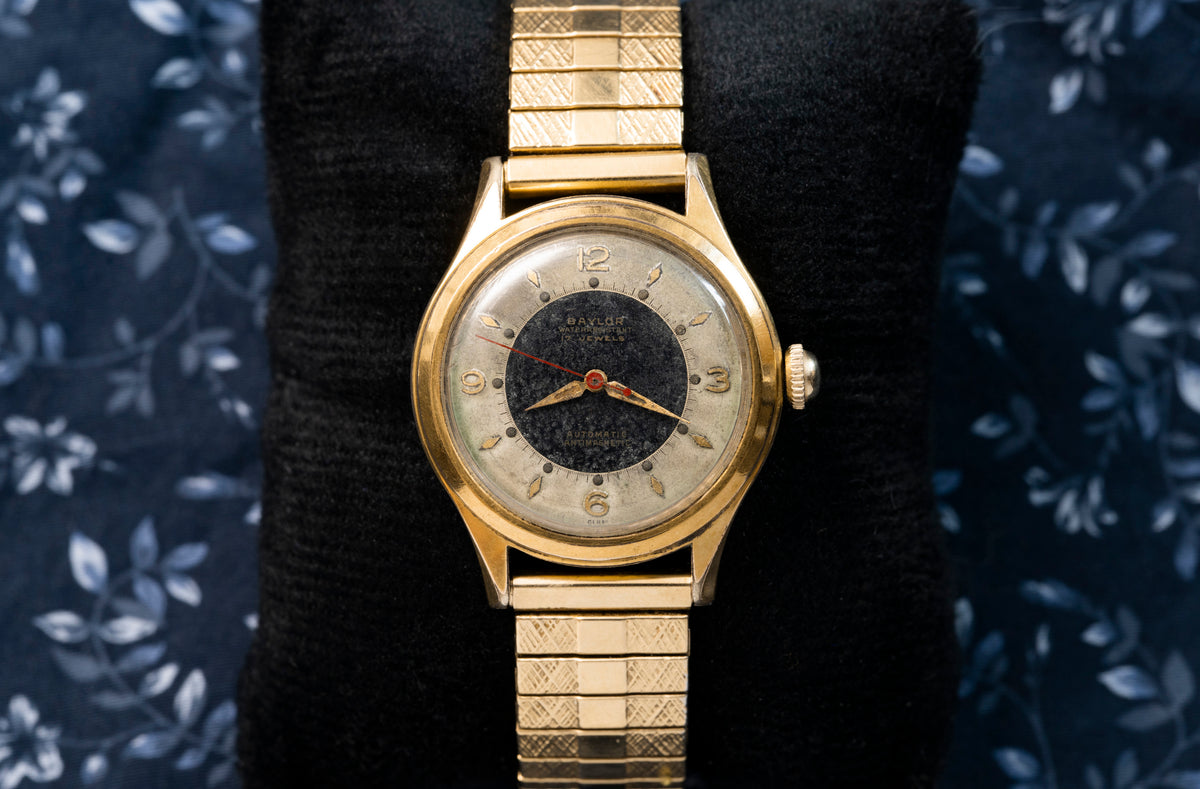 Baylor - Tropical Black Dial - The Brand Heuer Built Watches For - Circa 1955