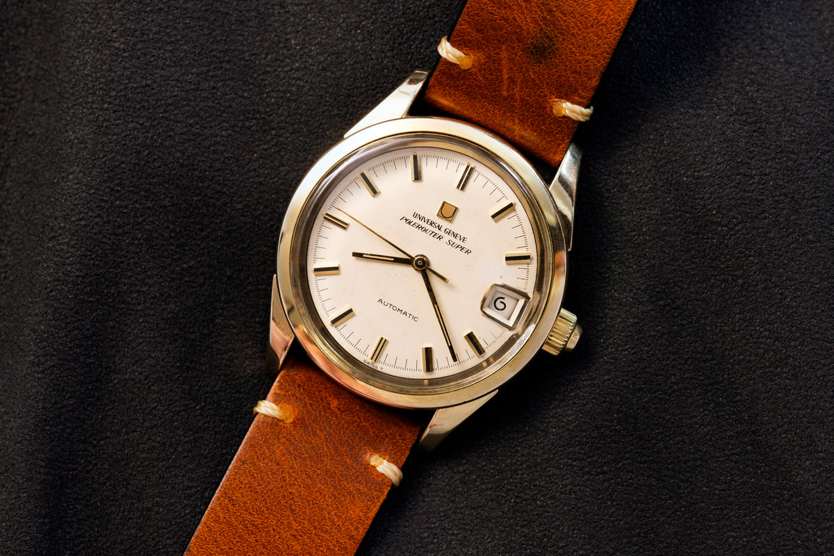 Universal Geneve Polerouter Super - Microtor - 14K Gold Filled - Screw-Down Crown - Circa 1965-1970