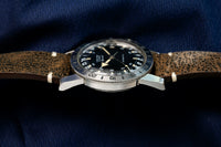 Glycine Airman Special Automatic - Black 24-Hour Dial - Working Hack - Circa 1960s
