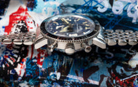Ollech & Wajs Regatta Chronograph - Blue Dial - Valjoux 72 - VERY RARE - 1960s