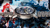 Ollech & Wajs Regatta Chronograph - Blue Dial - Valjoux 72 - VERY RARE - 1960s