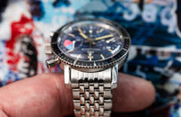 Ollech & Wajs Regatta Chronograph - Blue Dial - Valjoux 72 - VERY RARE - 1960s