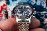 Ollech & Wajs Regatta Chronograph - Blue Dial - Valjoux 72 - VERY RARE - 1960s
