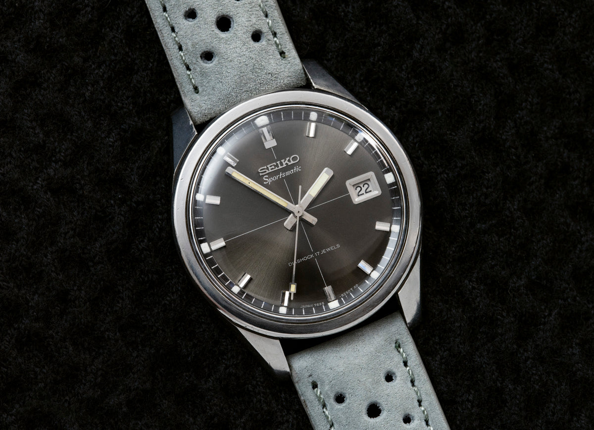 Seiko Sportsmatic Automatic - Dark Grey Crosshair Dial - Circa 1967